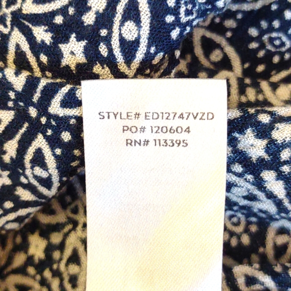 Blue/White Printed Sleeveless Maxi Dress SZ S By Lulus - Picture 9 of 10